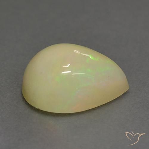 Opala Multicolorido Natural 1.58ct, Formato de pêra, Translúcido