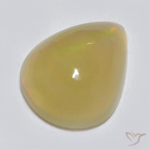 Opala Multicolorido Natural 1.51ct, Formato de pêra, Translúcido
