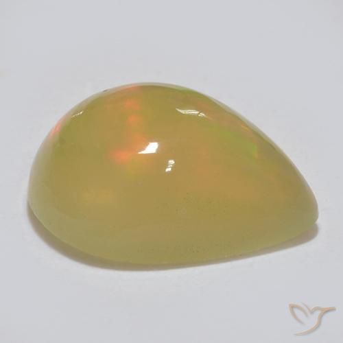 Opala Multicolorido Natural 1.51ct, Formato de pêra, Translúcido
