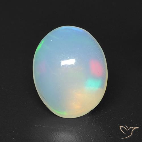 1.43ct Natural Multicolorido Opala, oval, Transparente