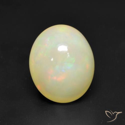 2.90ct Natural Multicolorido Opala, oval, Translúcido