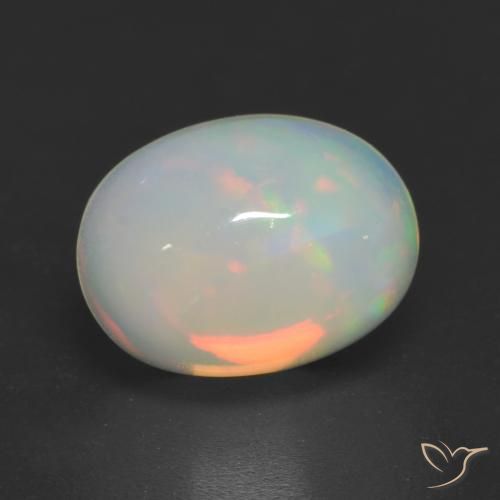 1.54ct Natural Multicolorido Opala, oval, Transparente