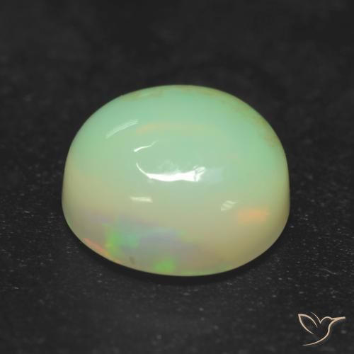 Opala Multicolorido Natural 0.85ct, Redondo, Transparente