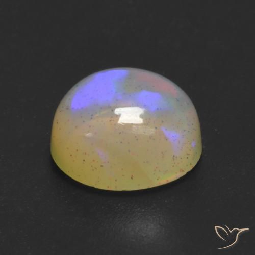 Opala Multicolorido Natural 1.01ct, Redondo, Transparente