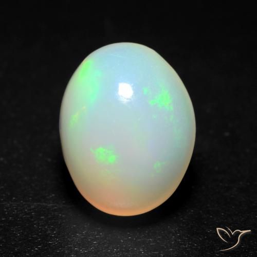 1.38ct Natural Multicolorido Opala, oval, Translúcido