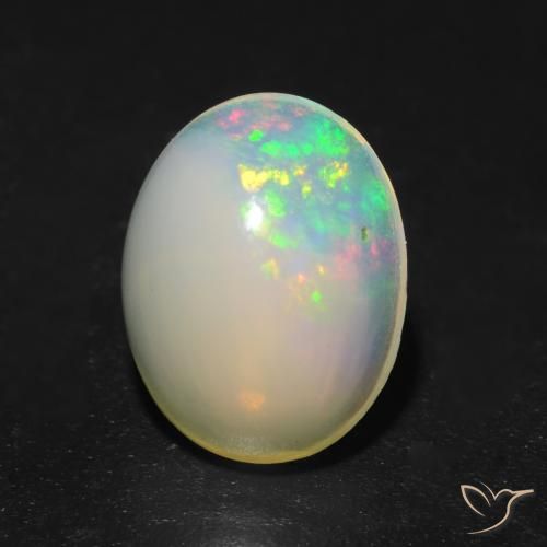 1.08ct Natural Multicolorido Opala, oval, Transparente