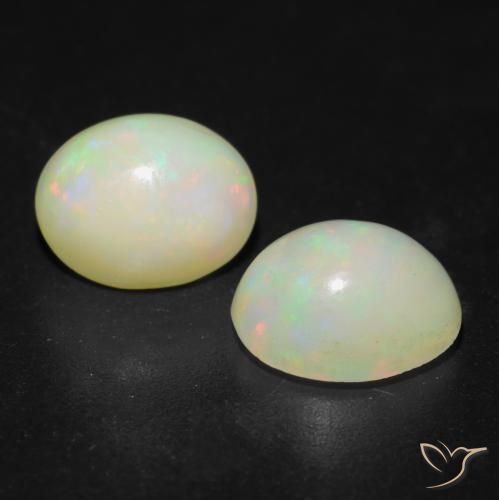 Pedras preciosas de Opala Multicolorido natural de 2.59 ct, oval, Translúcido