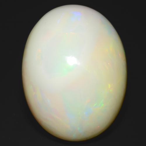 Opala Multicolorido Natural 25.93ct, Corte Oval, Opaco