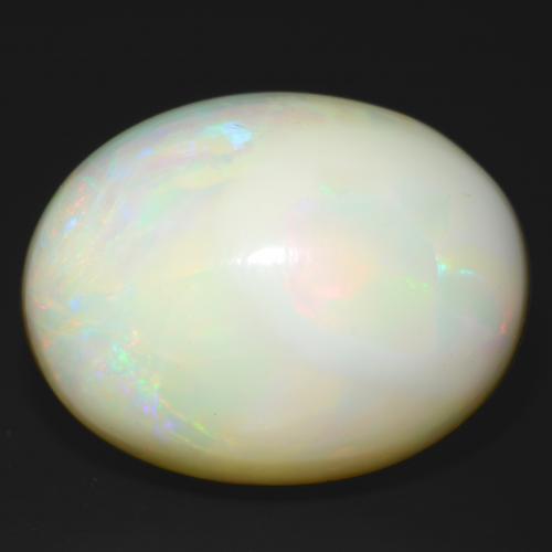 Opala Multicolorido Natural 25.93ct, Corte Oval, Opaco