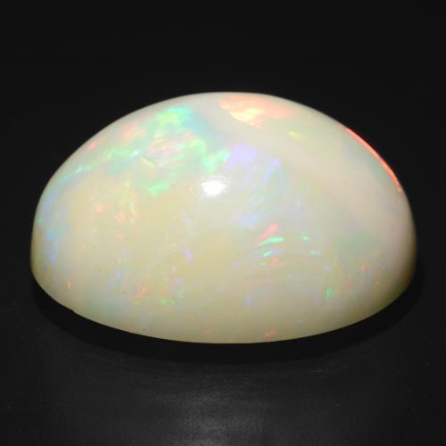 Opala Multicolorido Natural 25.93ct, Corte Oval, Opaco