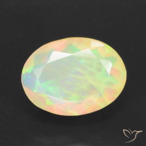 1.15ct Natural Multicolorido Opala, oval, Translúcido