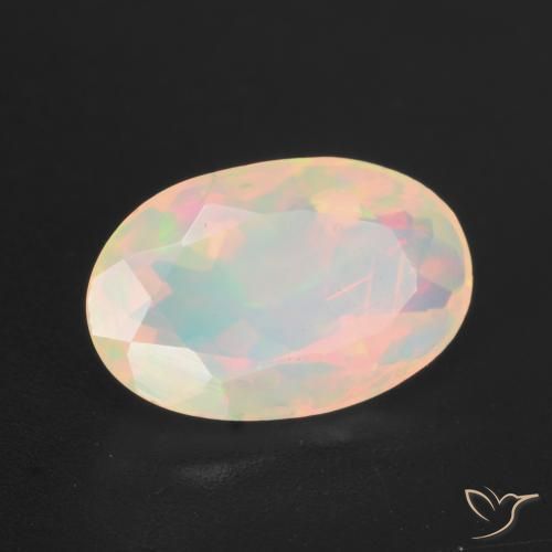 Opala Multicolorido Natural 1.42ct, oval, Transparente
