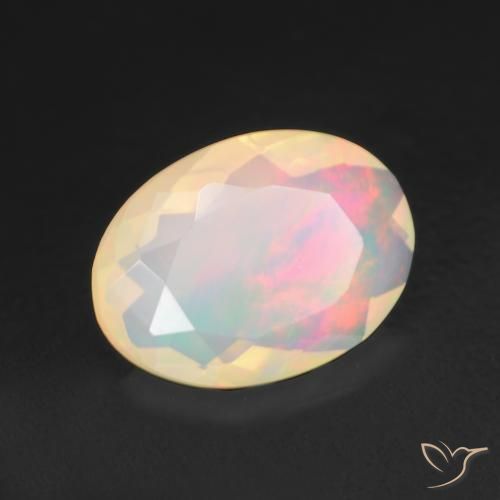 Opala Multicolorido Natural 1.34ct, oval, Transparente