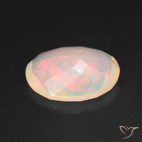 Opala Multicolorido Natural 1.34ct, oval, Transparente