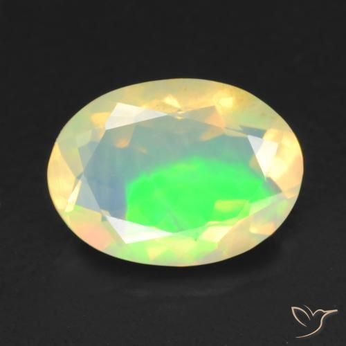 0.73ct Natural Multicolorido Opala, oval, Transparente
