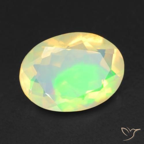 Opala Multicolorido Natural 0.73ct, oval, Transparente