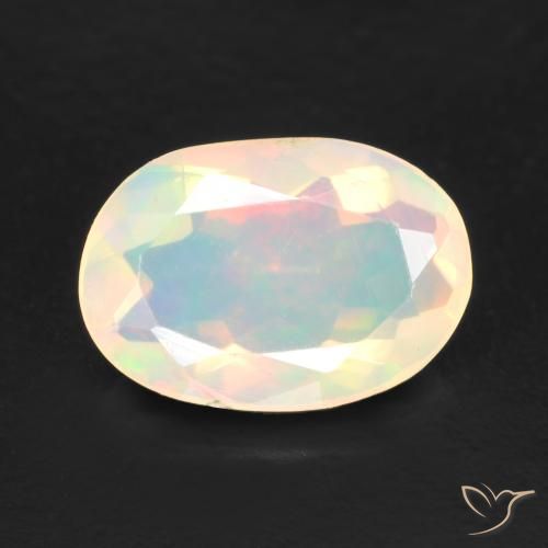 1.03ct Natural Multicolorido Opala, oval, Transparente