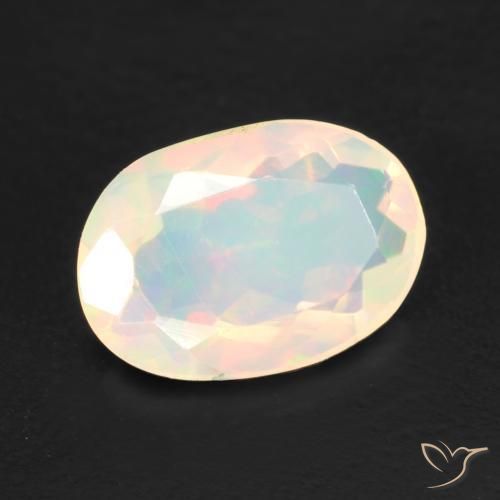 Opala Multicolorido Natural 1.03ct, oval, Transparente