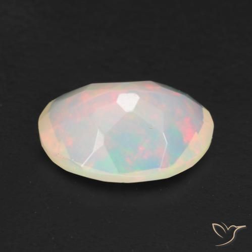 Opala Multicolorido Natural 0.96ct, oval, Transparente