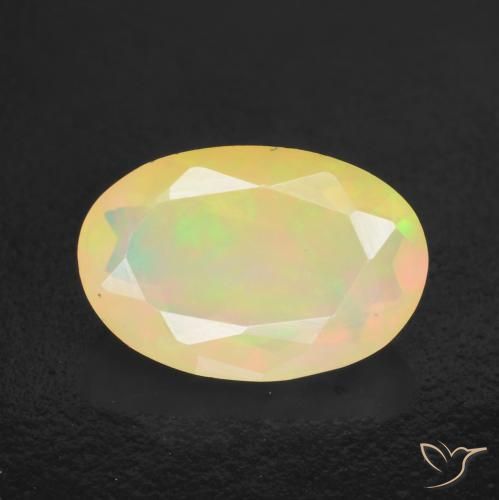 1.49ct Natural Multicolorido Opala, oval, Translúcido