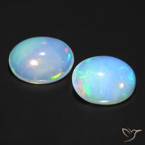 1.20ctw Natural Multicolorido Opala, oval, Transparente