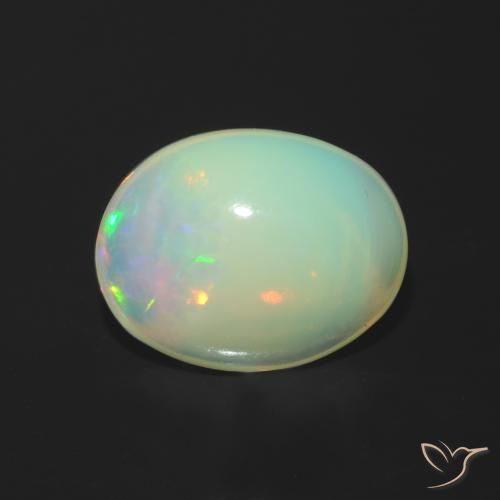 1.27ct Natural Multicolorido Opala, oval, Transparente