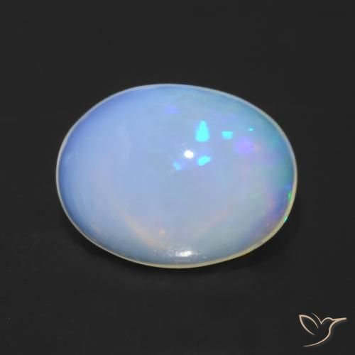 1.23ct Natural Multicolorido Opala, oval, Transparente