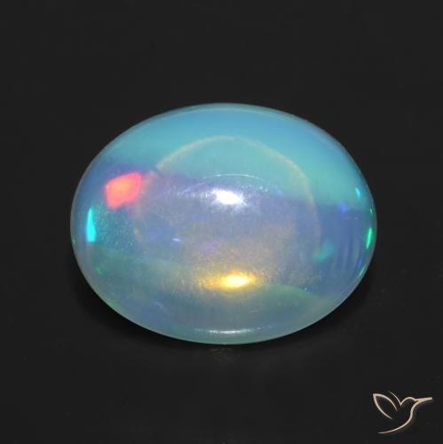 1.08ct Natural Multicolorido Opala, oval, Transparente