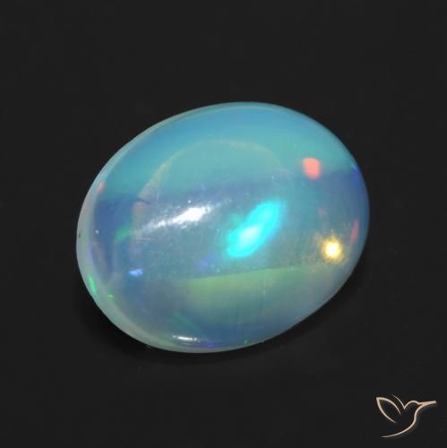 Opala Multicolorido Natural 1.08ct, oval, Transparente