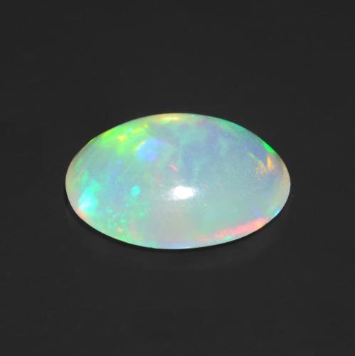 Opala Multicolorido Natural 0,79ct, Corte Oval, Transparente