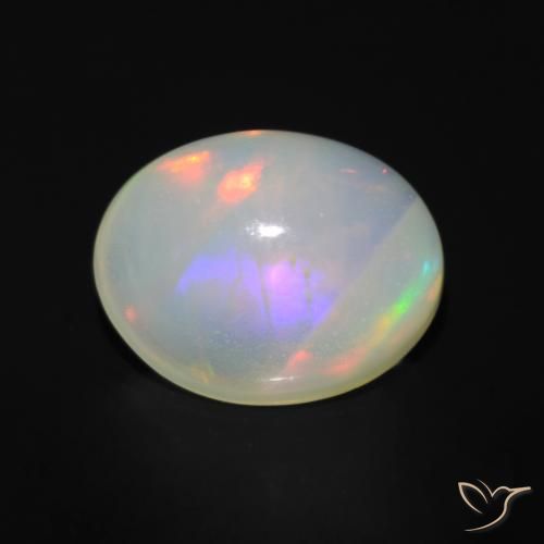 1.36ct Natural Multicolorido Opala, oval, Transparente