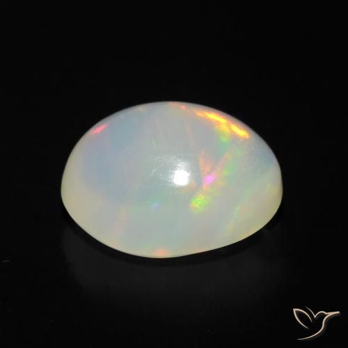 Opala Multicolorido Natural 1.36ct, oval, Transparente