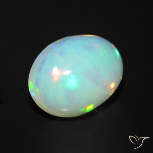 Opala Multicolorido Natural 1.34ct, oval, Transparente