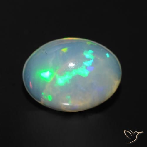 1.21ct Natural Multicolorido Opala, oval, Transparente