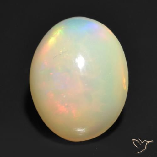 1.20ct Natural Multicolorido Opala, oval, Translúcido