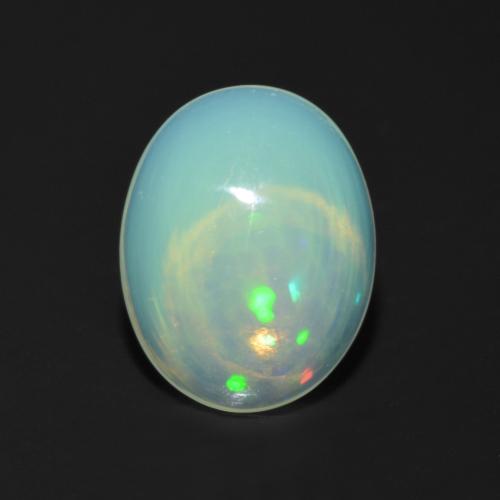 Opala Multicolorido Natural 1.12ct, Corte Oval, Transparente