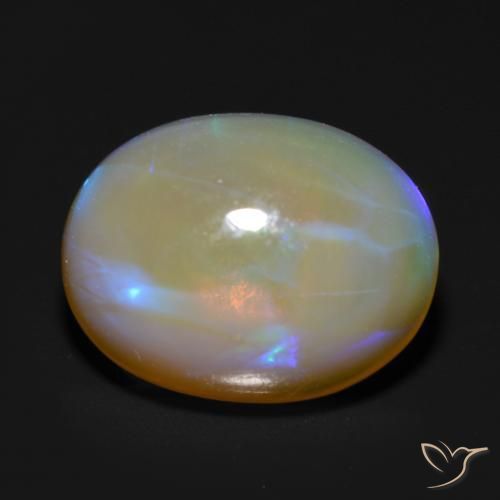 Opala Multicolorido Natural 1.38ct, oval, Transparente