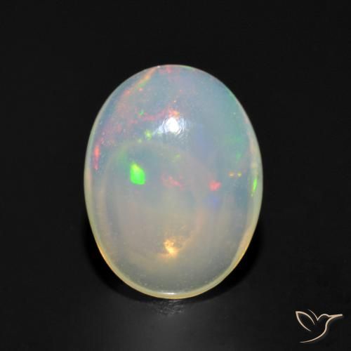 0.97ct Natural Multicolorido Opala, oval, Transparente