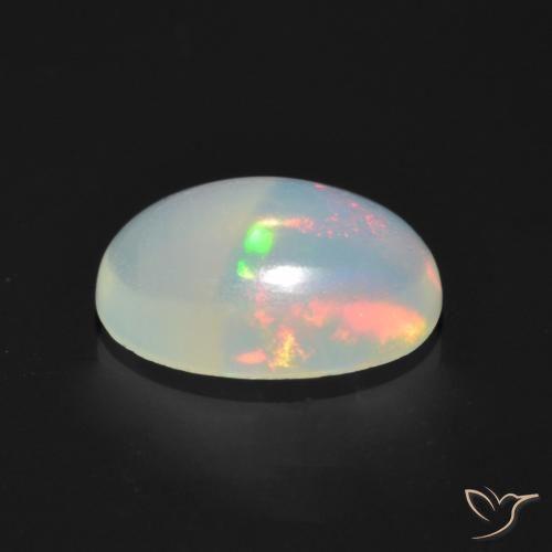 Opala Multicolorido Natural 0.97ct, oval, Transparente