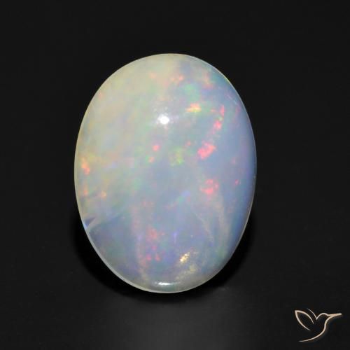 1.14ct Natural Multicolorido Opala, oval, Transparente