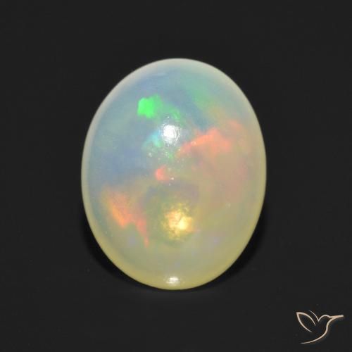 1.16ct Natural Multicolorido Opala, oval, Transparente