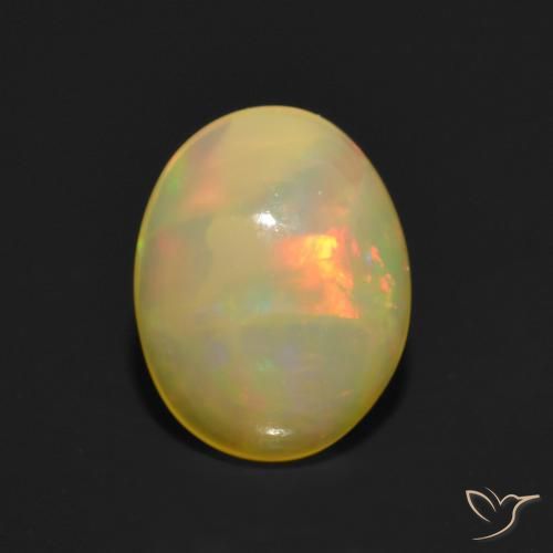 1.20ct Natural Multicolorido Opala, oval, Translúcido