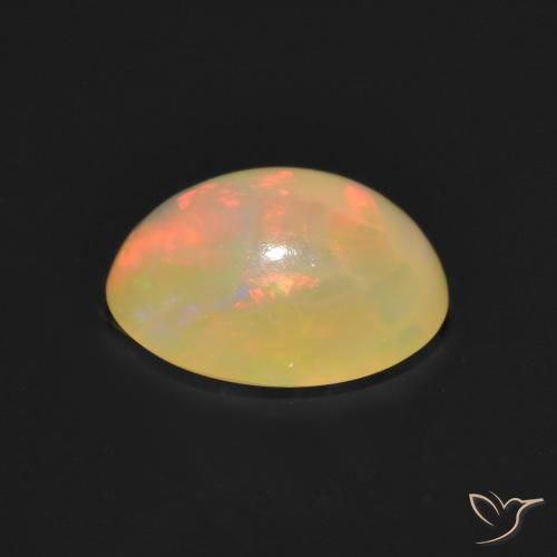 Opala Multicolorido Natural 1.20ct, oval, Translúcido