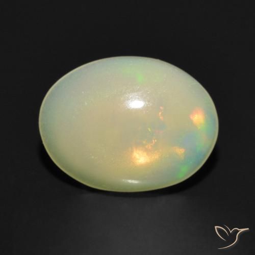 Opala Multicolorido Natural 0.95ct, oval, Transparente