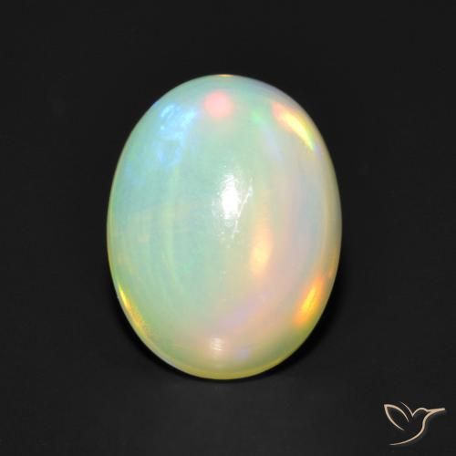 1.42ct Natural Multicolorido Opala, oval, Transparente