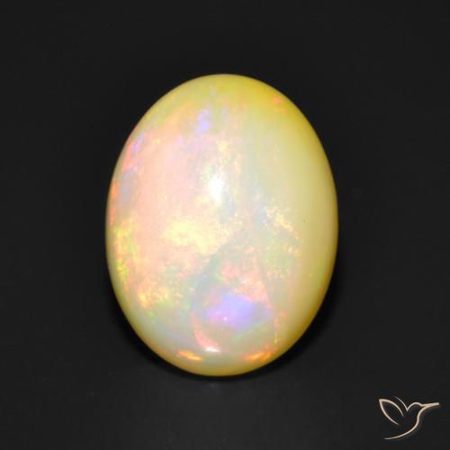 1.77ct Natural Multicolorido Opala, oval, Translúcido