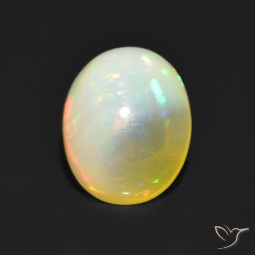 1.17ct Natural Multicolorido Opala, oval, Translúcido