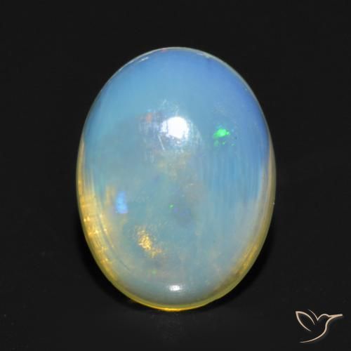 0.82ct Natural Multicolorido Opala, oval, Transparente