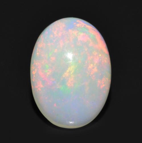 Opala Multicolorido Natural 0.83ct, Corte Oval, Transparente