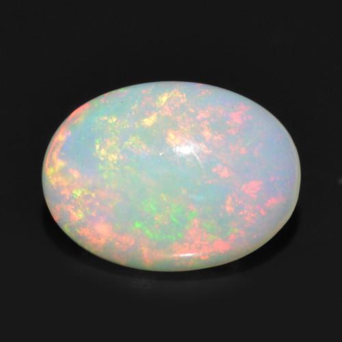 Opala Multicolorido Natural 0.83ct, Corte Oval, Transparente